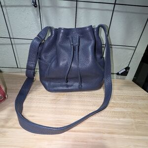 Vintage COACH #4926 Sonoma Pocket Drawstring Bucket Bag  Navy Blue